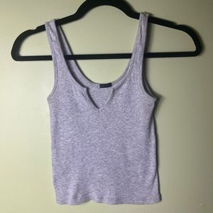 Brandy Melville Grey Crop Tank Size S